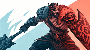 Tryndamere Ultra : The Barbarian King Unleashed, Tryndamere (League of Legends), League Of Legends, warrior, fantasy, armor, fantasy warrior HD wallpaper