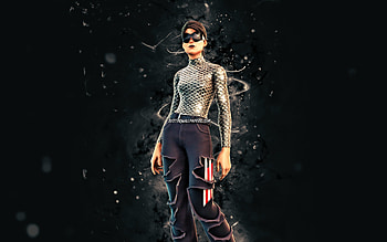 Unchained Ramirez, , white neon lights, Fortnite Battle Royale, Fortnite characters, Unchained Ramirez Skin, Fortnite, Unchained Ramirez Fortnite HD wallpaper