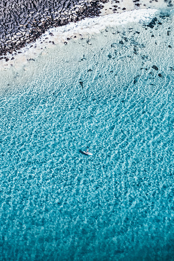 Nature, View From Above, Coast, Boat, Wave HD phone wallpaper
