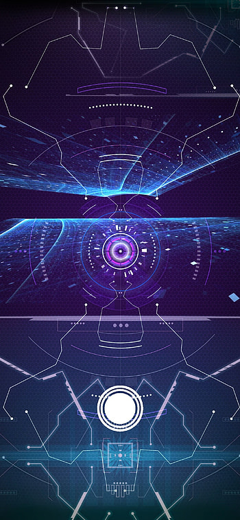 FSD for Oneplus7T Pro, tech, blue, dimensional, electric, technology, oneplus, scifi HD phone wallpaper