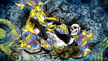 Beauty Skull Girl, Warrior, Beauty, Wall, Skull, Girls, BG, Anime, Colours, New HD wallpaper