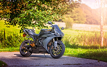 Yamaha YZF-R1, side view, exterior, new gray YZF-R1, sport bike, japanese motorcycles, Yamaha HD wallpaper