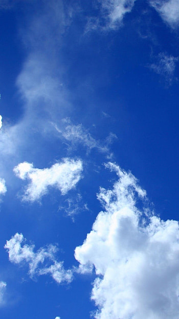 Blue Sky White Clouds Lockscreen 6 Plus ... HD phone wallpaper