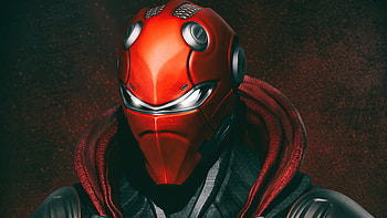 Red Hood Mask Eyes, red-hood, superheroes, artwork, artist, artstation HD wallpaper