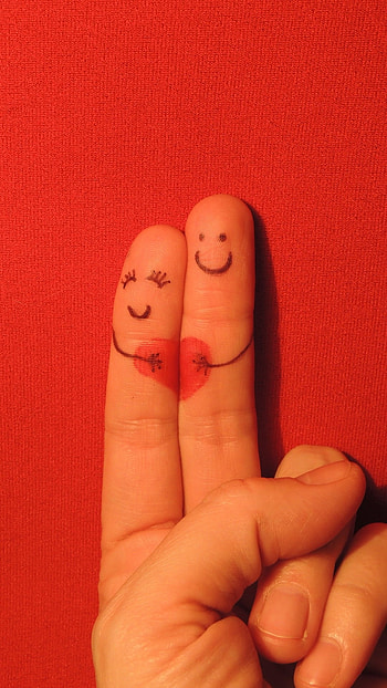 Finger Heart, Heart HD phone wallpaper