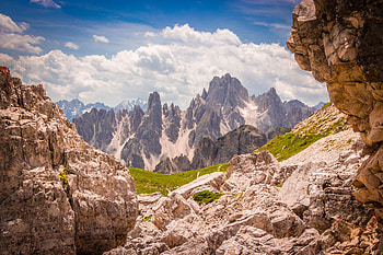 Alps, rocky mountains, Italy HD wallpaper