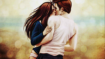 Kiss, Love Couples HD wallpaper