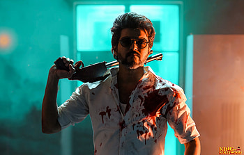 Thalapathy Vijay, glasses, guns, movie, entertainment, action, BEAST, Veera HD wallpaper