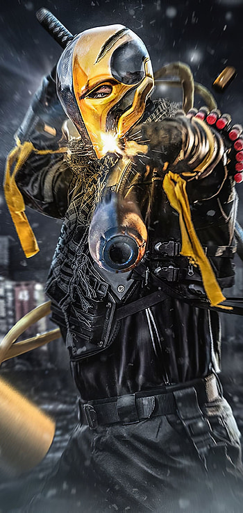 Deathstroke, Top backgrounds, Dark color palette HD phone wallpaper