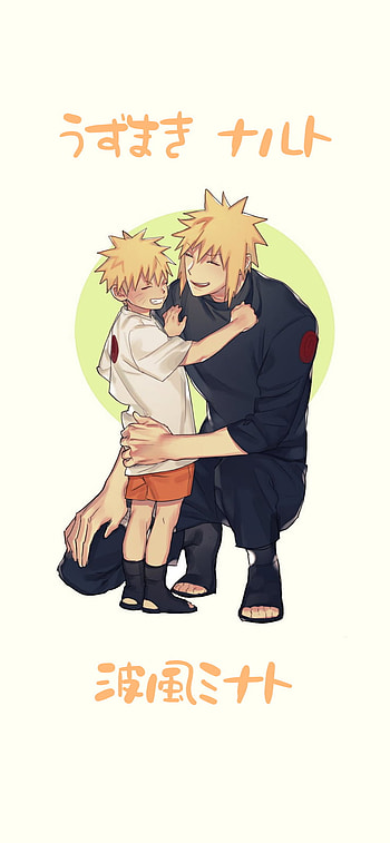Naruto and Minato, Naruto_Shippuden, Naruto_Uzumaki, Minato_Namikaze HD phone wallpaper