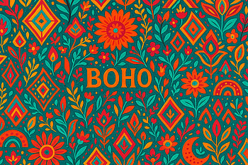 Vibrant Boho Floral Pattern — Ultra, boho pattern, floral pattern, flower, leaf HD wallpaper