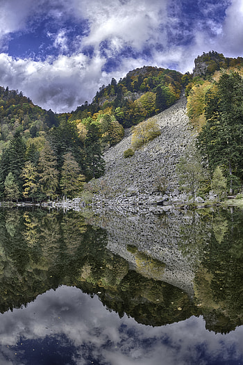 Landscape, Nature, Trees, Mountain, Lake, Reflection HD phone wallpaper