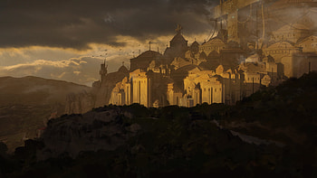 Gilded Citadel — Fantasy City, fantasy, city, fantasy city HD wallpaper