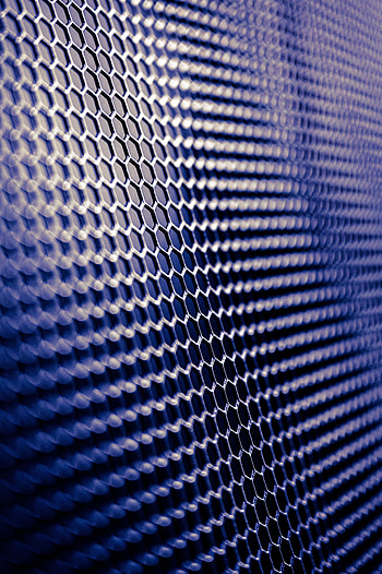 Blue grid, pattern, hexagonal HD phone wallpaper