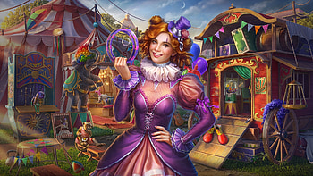 Grand Show, art, clown, , beautiful, hidden, girl, woman, digital, fantasy HD wallpaper