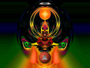 The Birth of an Idea, eye candy, abstract, 3d, fractal, collage HD wallpaper