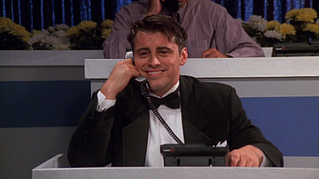 Joey Tribbiani, Lucent tele, Friends episode prop, TV character HD wallpaper