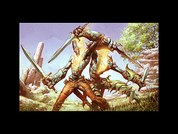 Searblades, game, fantasy, warrior HD wallpaper
