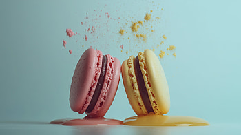 Delicious Macarons: A Stunning, food, macaron HD wallpaper