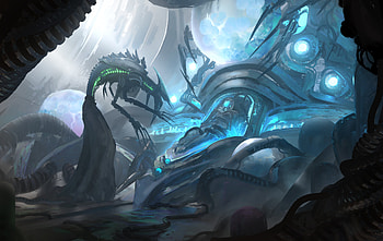 Magic the Gathering - All will be One: Blue sphere, man made, Magic: The Gathering HD wallpaper