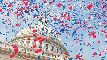 Sky Full Of Balloons, sky, balloons HD wallpaper