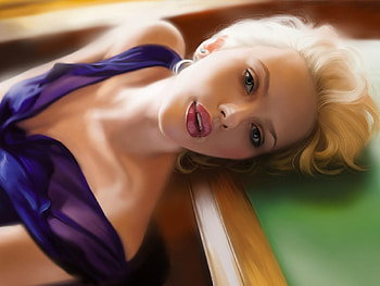 Scarlett Johansson Drawing, scarlett-johansson, celebrities, girls, artwork, artist HD wallpaper