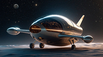 Futuristic Aircraft, aircraft, spaceship, space, universe HD wallpaper