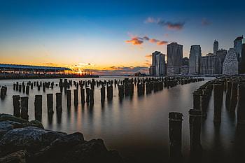 Cities, Usa, City, Skyscrapers, Evening, United States, New York HD wallpaper