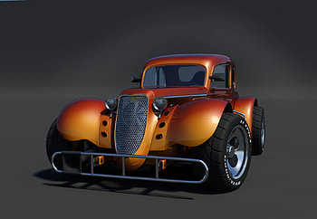 Hot Rod, hot, rod, car, bronze HD wallpaper