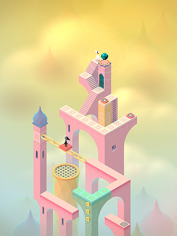 Monument Valley, Colorful world, Artistic visuals, Tranquil gameplay HD phone wallpaper