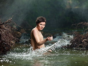Girl in Water, cool, in water, girl HD wallpaper