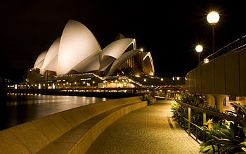 Sydney Opera House, Architectural masterpiece, Striking visuals, Iconic structure HD wallpaper