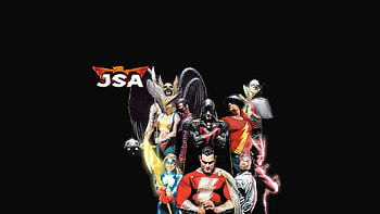 Comics - Justice Society of America Hawkgirl Flash Green Lantern Shazam HD wallpaper