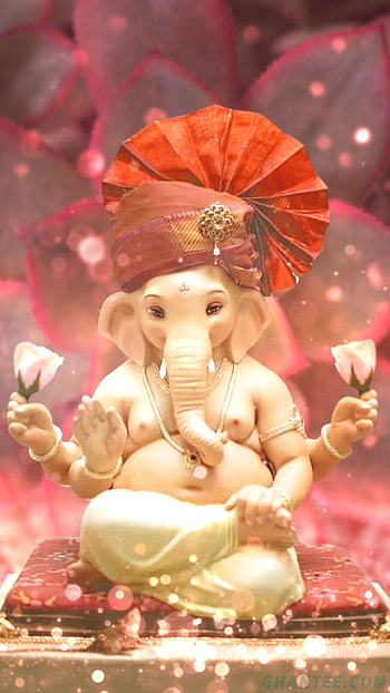 Ganesh , Rose Background, ganesh HD phone wallpaper