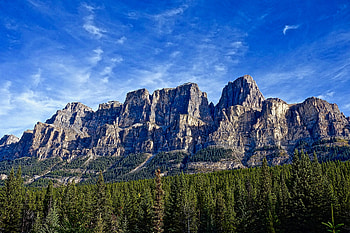 Nature, Trees, Sky, Mountains HD wallpaper