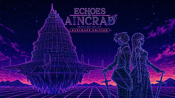 Echoes of Aincrad — Ultimate Neon, Floating Island, Sword, Synthwave HD wallpaper