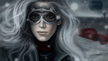 Snow Rider Fantasy, white, rider, fantasy, snow HD wallpaper