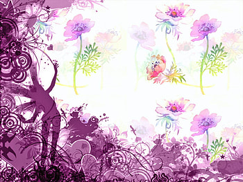 FAIRYLAND, fairy, purple, fantasy, , flowers HD wallpaper