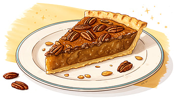 Delicious Pecan Pie - Ultra, Pecan Pie, dessert, slice, food, sweets HD wallpaper