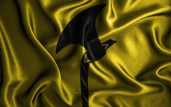 Telemark flag, , silk wavy flags, norwegian counties, Flag of Telemark, fabric flags, 3D art, Telemark, Europe, Counties of Norway, Telemark 3D flag, Norway HD wallpaper