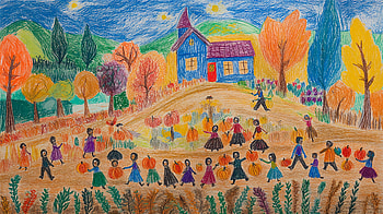 Autumn Harvest Festival: A Vibrant Ultra, Autumn, harvest festival HD wallpaper