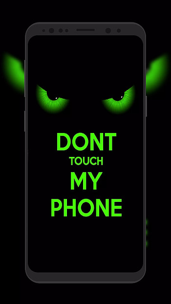 Dont Touch My Live, Angry Green Eyes HD phone wallpaper