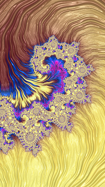 Fractal Art Trippy Psychedelic Background for Smart, yellow, colors, psychedelic, trippy, Abstract, fractal HD phone wallpaper