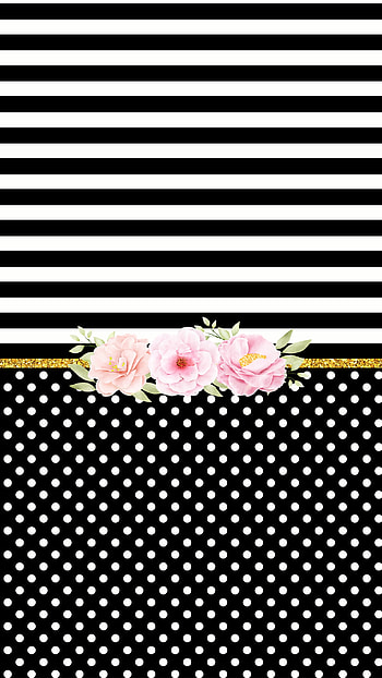 black dotted, cute HD phone wallpaper