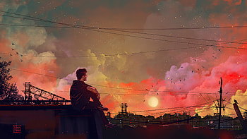 Lies Within Us , alone, sad, artist, artwork, digital-art, artstation HD wallpaper