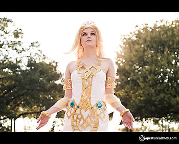 cosmos, white, model, blonde, gold, female HD wallpaper