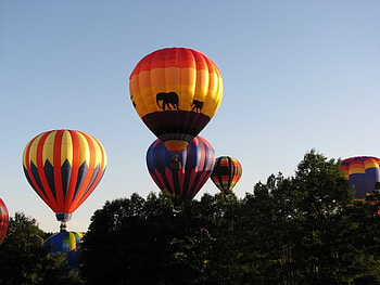 Going Up, hot, balloons, sky, air HD wallpaper