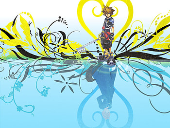 Sora above Roxas, roxas, sora, dark, light HD wallpaper