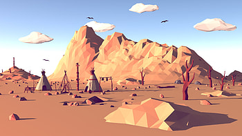Landscape, Facets HD wallpaper