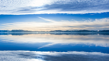 Mountains Clouds Lake , mountains, clouds, lake, nature HD wallpaper